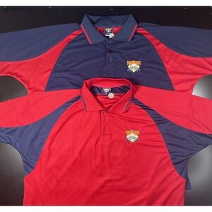 (2) Cooperstown Authentic Dream Park Mens XXL Short Sleeve Polo MLB Baseball HOF